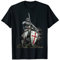 Tempelritter Schild Kreuz Deus Vult Kreuzritter Krieger T-Shirt
