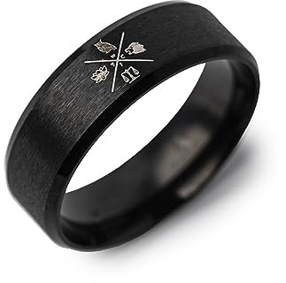 STOIC STORE UK Stoic Ring - Cardinal Tugenden Ring - Stoikismus - Weisheit, Mut, Gerechtigkeit und Temperance (US:9)