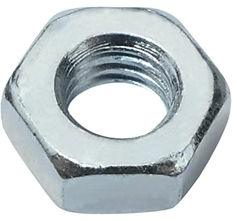 AERZETIX - C58243 - Juego de 100 Tuercas hexagonales biseladas clásicas con 6 lados M3 - en acero - métrica hembra - color plata
