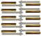 10er Set Schwerlastbefestigung Ankerstange + Verbundankerpatrone Stahl verzinkt oder Edelstahl (Stahl verzinkt, M16 x 190 mm)