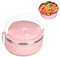 Pilipane Termo para comida caliente, fiambrera térmica, caja aislada, fiambrera redonda de acero inoxidable 304, contenedores de comida sellados, Rosa de una sola capa