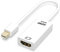 Adaptador Mini DP a HDMI 4K 25cm, Thunderbolt 2 (Mini DisplayPort) a HDMI, Ideal para MacBook Pro, MacBook Air, Microsoft Surface Pro 3/4, Monitor, Proyector, etc.