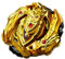 elrozo B-00-129 Gold Cho Z Achilles + Launcher Kreisel für Burst Turbo Evolution Rise Arena