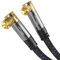 KabelDirekt – Câble Antenne TV, 4K, coudé à 90° – 15m – tressé cable coaxial avec fiche métallique incassable pour la télévision numérique et analogique (2x Coudé à 90° Connecteur)