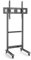Techly 367843 Supporto da Pavimento TV LCD/LED 50-90 Altezza Regolabile con Mensola Nero