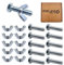 M8 Wing Nut & Bolt 10 Pack (M8 x 30mm Bolts & M8 Nuts)