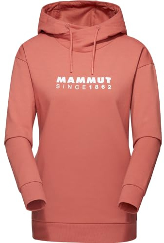 Mammut Damen Midlayer Hoodie, L, Orange, Kapuzenpullover, Hoody, aus organischer Baumwolle