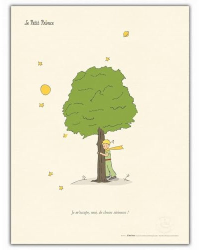Kunstdruck Oneart (Der Kleine Prinz und der Baum) - 30 x 40 cm