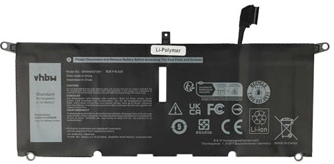 vhbw Batterie Compatible avec Dell Inspiron 7490 Serie, 7400 Serie Ordinateur Portable (4400mAh, 7,6V, Li-polymère)