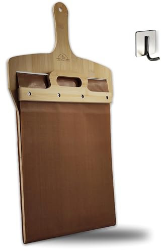 Leo and Gio Pala Per Pizza Scorrevole 30 X 60 Cm Con Tappetino | Pala Barella Per Pizza Peel Prendi Pizza Scorrevole Pala Pizza Scorrevole Impasto Alta idratazione