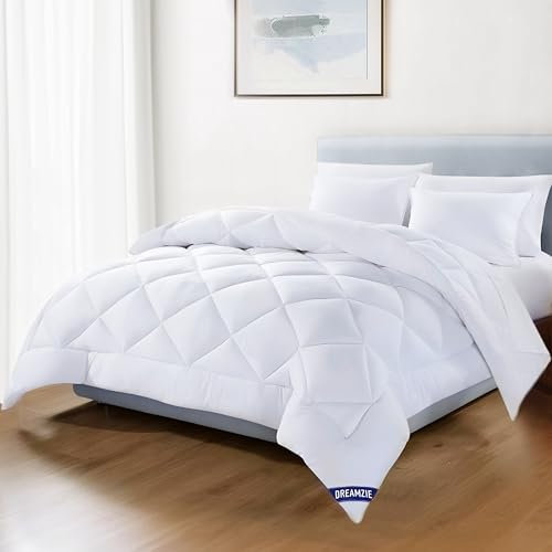 Dreamzie Edredon Cama 150/135, Edredon Acolchado 220x240 cm, Relleno Nórdico 300 gsm en 100% Microfibra, Edredon Cama 135/150, Certificado Oeko-Tex