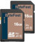 ByteFest Carte SD 16Go Lot de 2, Cartes SDHC Mémoire SD UHS-1 Classe 10, A1, U3, V30, Full HD Vidéo, pour Appareil Photo, DSLR, Photographe Professionnel