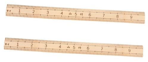 HAPINARY 2pezzi Righello Da Cucire Legno Per Misurazione e Taglio Preciso Strumento Multifunzionale Per Progetti Cucito e Per Tessuti