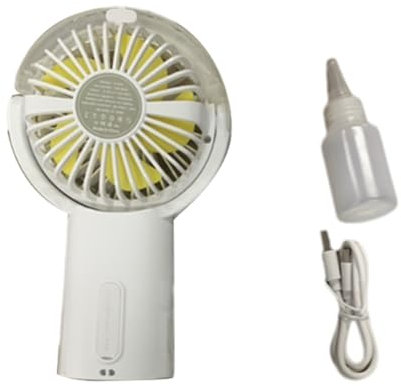 Jgzzmxuq Ventilateur Portatif de Brumisation, Ventilateur Portatif de Brumisation de 4000 MAh, Batterie Externe Rechargeable, Ventilateur D' de Refroidissement pour Les Voyages