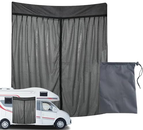Protection de porte d'écran pour camping-car, protecteur d'écran pour porte de camping-car | Stores en maille de camping automatique respirants | Moustiquaire RV auvent voiture toit