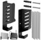 HAPPOW 2Pcs Universal Wall Mount for Routers/TV Box/Laptop/Network Switches/Modems,Universal Router Shelf, Universal Wall Mount Stand Compatible with TP-Link, Mi Box, Apple TV, Sky Q (Black)