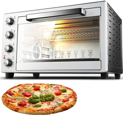 Kitchen Appliance Co. Electric Pizza Oven, Countertop Multifunctional Oven, 48L, 4 Layers, Independent Temp Control, Home & Restaurant