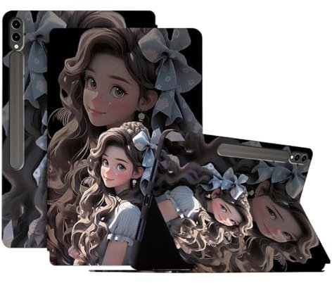 Generico DayQiQiPu Caso per Samsung Galaxy Tab S8 Ultra SM-X900/SM-X906 14,6 Pollici Cover Flip Ultra-Sottile in PU Pelle con Supporto, Serie di Motivo Princess Custodia di Protezione per Tablet,08