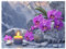 DCIDBEI Diamond Painting Orchidee Kerze 50x40cm Landschaft Zen Diamant Malerei Stickerei Malen nach Zahlen Orchideen Diamant Painting Bilder Landschaften und Natur Basteln Mosaik Stickerei Set Blumen
