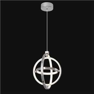 ZYBWL Moderne LED Pendelleuchte Chrom runder Ring Pendelleuchte höhenverstellbar für Küche Insel Schlafzimmer Wohnzimmer Foyer (3 Ringe)