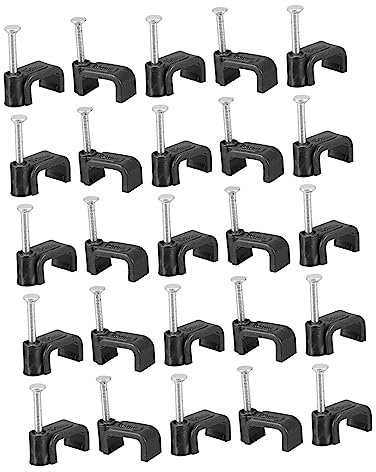 HOLIDYOYO 100pcs Cable Fixing Clips Bundle Heavy Duty Clamps Cord Holders for Cables Fixing Tools