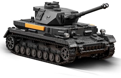 Brihappen Militär Panzer Bausteine Set, WW2 Panzer klemmbausteine Modell Bauspielzeug Sammlerstück, Geschenk für Erwachsene Jugendliche (1419 Stück)
