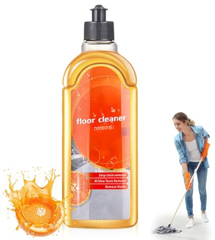 Bodenreiniger, Wischroboter Reinigungsmittel Putzmittel Fliesenreiniger Extra Stark mit Frische Duft, Schaumarm Streifenfrei Reinigungsmittel Konzentrat für alle Allzweckreiniger Boden (Orange)