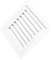 RIZGHWOY Ventilación de Aguilón Elegante 35x35 Cm Tamaño Externo Ventilación de la Pared Requería Enfriamiento para Interiores Oficinas