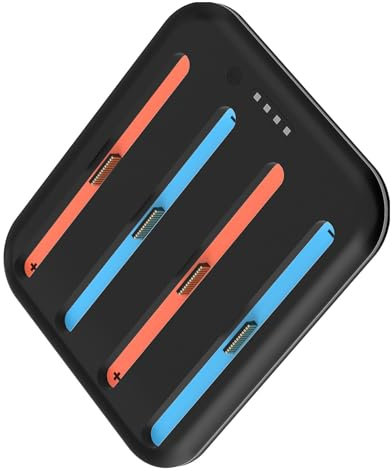 Station de chargement rapide à 4 ports avec lumières LED pour consoles de jeu