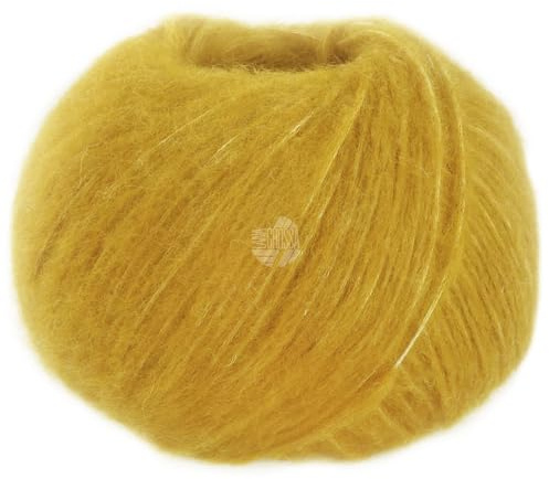 LANA GROSSA Alpaca Air II | Leichtes Schlauchgarn mit Baumwolle | Handstrickgarn aus 50% Alpaka (Baby), 27% Polyamid, 14% Baumwolle & 9% Schurwolle (Merino) | 50g Wolle, Stricken & Häkeln | 140m FB 22