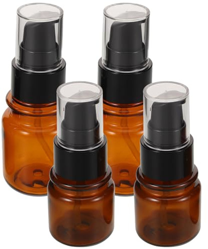 PRETYZOOM 4stücke Reise-lotionspender aus Kunststoff Wiederverwendbar und Nachfüllbar und Fassungsvermögen für Öl Creme Hautpflege und Haarpflege mit Uv-schutz und Zuverlässigem Verschluss