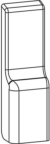 GU-966/200 Abdeckkappe für Laufwagen links, Kunststoff weiß RAL 9016