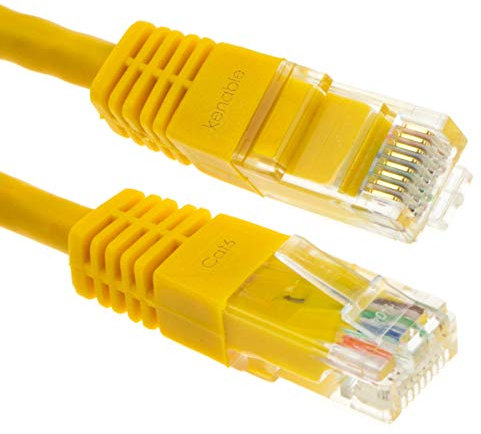 kenable Ethernet Network Cable Cat6 GIGABIT RJ45 COPPER Internet Patch Lead Yellow 1.5m [1.5 metres]