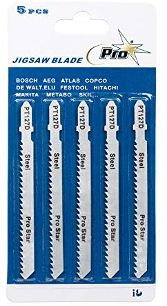 UK Drills Jigsaw Blades for Metal Set of 5 T218A