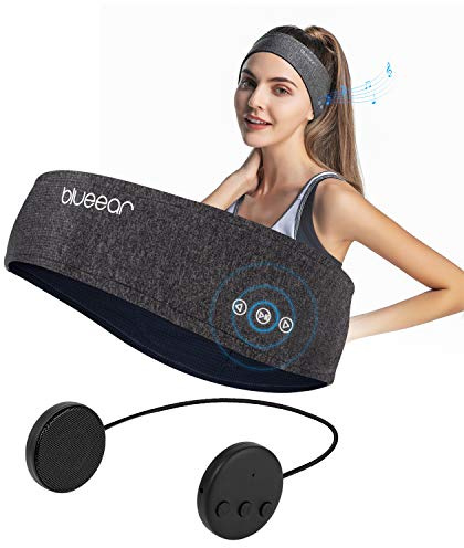 Schlafkopfhörer Bluetooth,Bluetooth Stirnband Kopfhörer mit HD Stereo Lautsprecher für Sport Training, Joggen, Yoga,Reisen