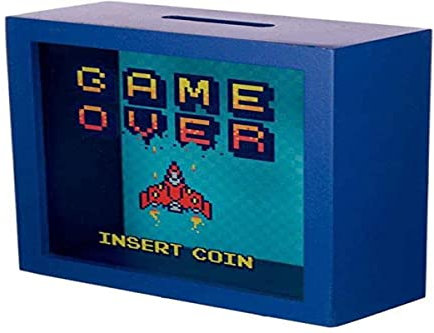 Pukator Hucha con Ventana de Monedas, Multicolor, Height 18cm Width 18cm Depth 7cm Slot 5.5cm