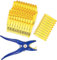 MOGOULUA Universale Pinza Etichette Bovini Orecchie Pinza per orecchio Animale Pinze Per Auricolari in un unico pezzo pinza per Bestiame Tag applicatore Maiale Caprino Animale con numero 001-100