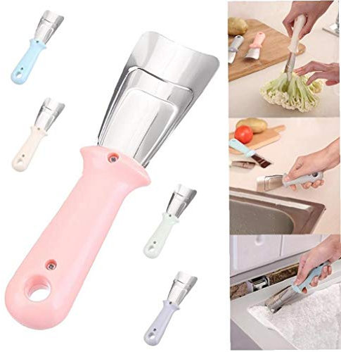 1pc Multifunctional Stainless Steel Deicing Shovel Refrigerator Deicer Kitchen Refrigerator Freezer Defrosting Cleaning Tools Fridge Ice Remover Shovel Vegetable Cutter(random Color)