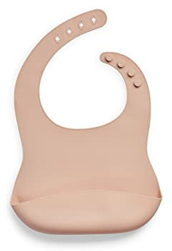 Jollein Lätzchen mit Auffangschale - Wasserdicht - Pale Pink