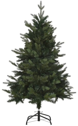 HOMCOM Künstlicher Weihnachtsbaum 120 cm mit 657 Spitzen Metallständer | Künstlich Tannenbaum, Christbaum, Weihnachtsdeko, für Drinnen