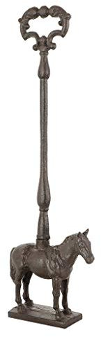Cast Iron Doorstop - Heavy 3kg Decorative Floor Door Stop with Handle Spring Summer Wedding Anniversary Housewarming Home Gift (Horse)