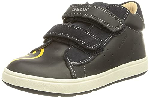Geox Boys B Biglia Boy D First Steps, Dk Navy Dk Yellow, 7.5 UK Child