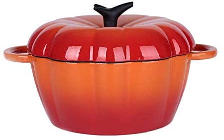 Sywlwxkq Enamelled Cast Iron Oval Casserole Dish Dutch Oven with Lid Non Stick Enamel Coating Good Sealing Lightweight for All Heat Source-A