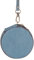 Adorable mini porte-monnaie rond en cuir de vachette pour femme - Super doux et résistant à l'usure - Pour la maison - Bleu clair