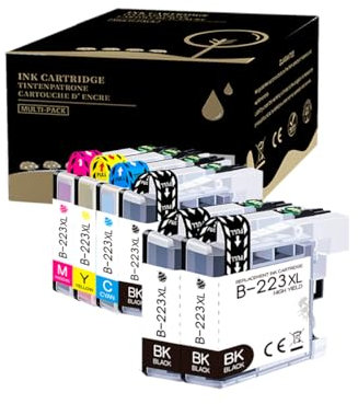 Amla 6 Stück patronen LC223 Kompatibel mit Brother LC223 XL LC223XL für Brother DCP-J4120DW DCP-J562DW MFC-J4420DW MFC-J4620DW MFC-J5320DW MFC-J5620DW MFC-J5720DW MFC-J480DW MFC-J680DW MFC-J880DW