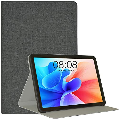 AKNICI Funda para TECLAST T40 Pro Tablet 10.4 Pulgadas, Ultra Delgada Cubierta Trasera de TPU Cover Carcasa para TECLAST T40 Pro, PU Protectora Carcasa con Soporte Función para TECLAST T40 Pro, Gris