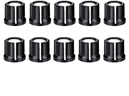 10 Stück Lautstärkeregler, Langlebig, Potentiometer, Lautstärkeregler, Kappen für E-Gitarren-Bass mit D-förmiger Welle Soundandrecordingequipment