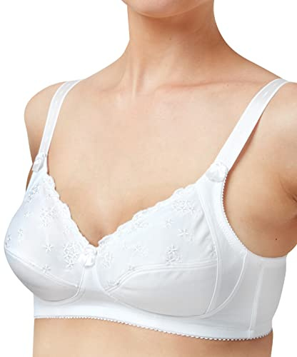 Marlon Womens Whitney Embroidered Non Wired Everyday Bra