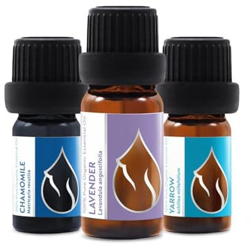 3er Set Relax Ätherische BIO-Öle Lavendel (10ml) + Kamille Blau (5ml) + Schafgarbe (5ml) | 100% Naturrein | Unverdünnt | BIO-zertifiziert | Spitzenqualität aus Familienbetrieb | Ohne Gentechnik