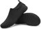 SAGUARO Scarpe da Scoglio Uomo Donna Scarpette Scoglio Leggere Scarpe Mare Asciugatura Rapida Scarpette Mare Scarpe Spiaggia Antiscivolo Scarpe per Acqua Immersione Surf Nero fumé Gr. 36/37 EU
